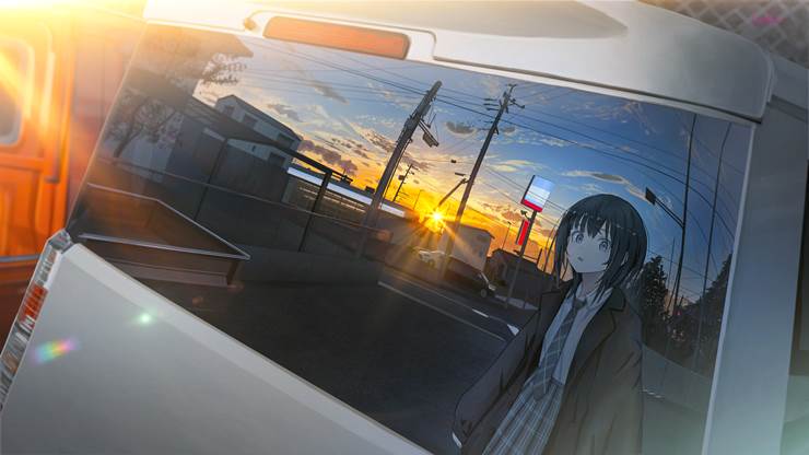 original, illustration, scenery, creation, girl, sunset, original 1000+ bookmarks