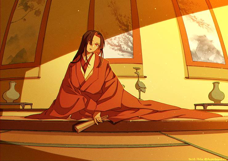 原创, 原创, 和服, kimono, 和风, 女孩子, Japanese-style room, very long hair