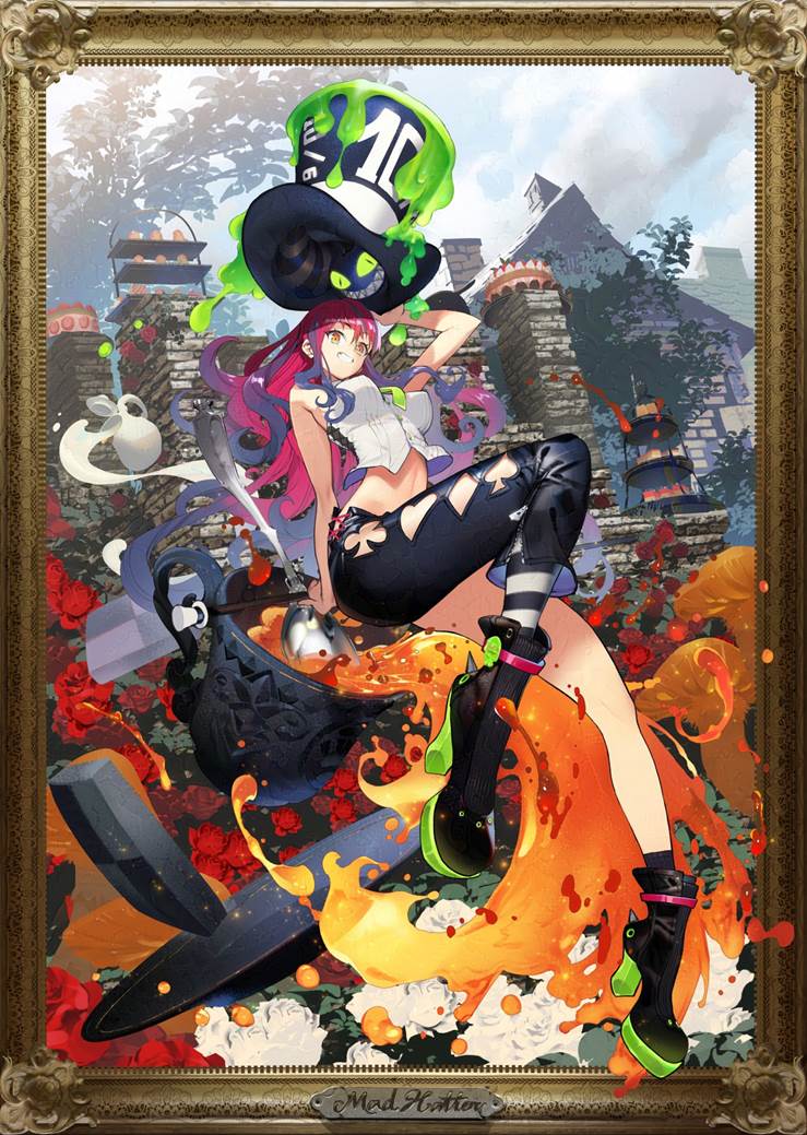 hatter, figure, 原创, picture frame