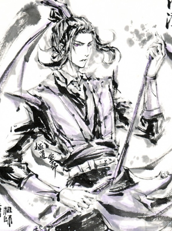 ink painting, traditional, MoDaoZuShi, Jiang Cheng