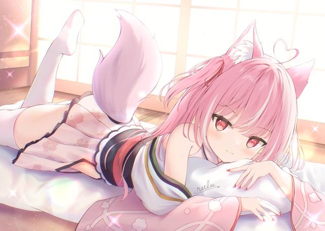 原创, 商业绘图, 兽耳, Virtual YouTuber 1000+ bookmarks, fox ears