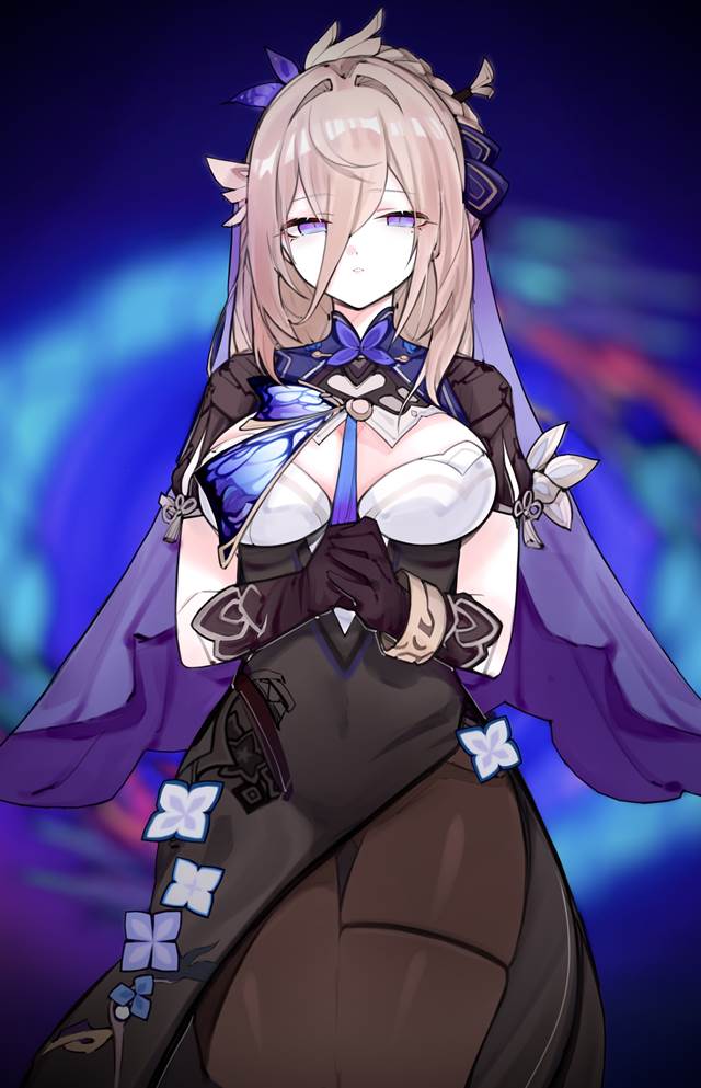 女孩子, Honkai Impact 3, Aponia, 崩坏3, Nun, large breasts, 魅惑的大腿, 崩坏3rd