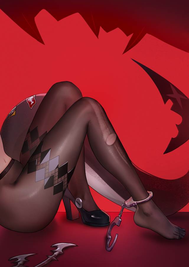 Zenless Zone Zero, black stockings, beautiful legs, Ellen Joe, thighs, black stockings, bewitching thighs