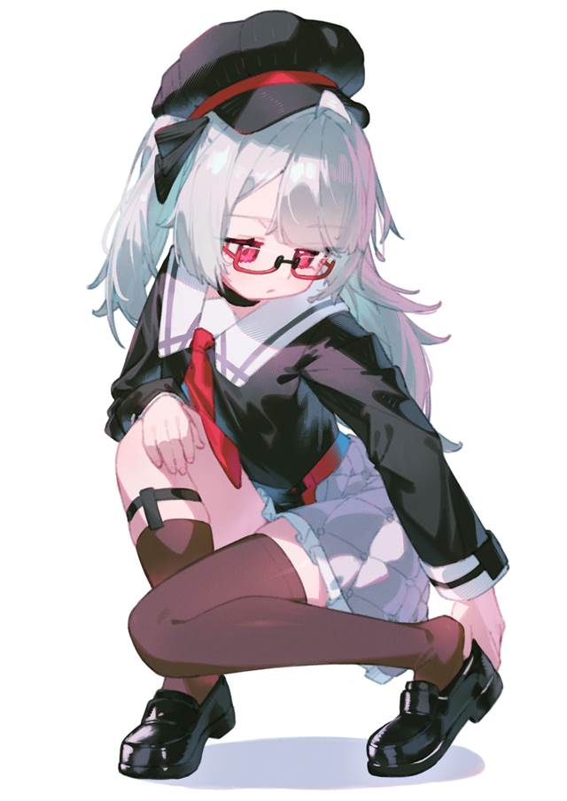 萝莉, original character, 绝对领域, 女孩子, school uniform