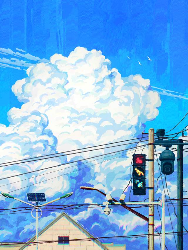 风景, background, sky, 云, illustration, aesthetic