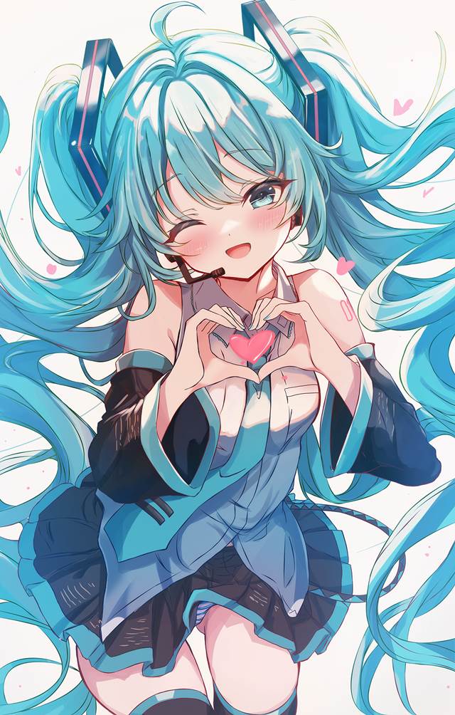 初音未来, vocaloid, 双马尾, 女孩子, miku, Vocaloid, 肚脐