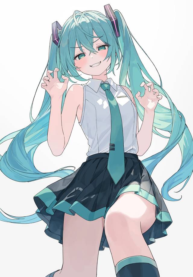 初音未来, 女孩子, vocaloid, 双马尾, VOCALOID 1000收藏