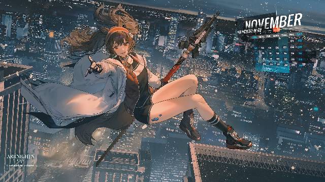 明日方舟, scenery, 风景, Angelina, 女孩子, 安洁莉娜(明日方舟)