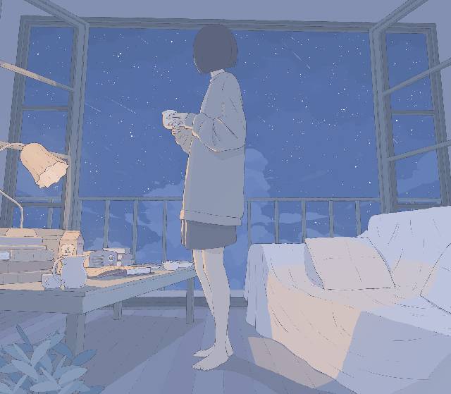 原创, 插画, background, 风景, 女孩子, 原创, 原创, 房间, slice of life, I want to live here