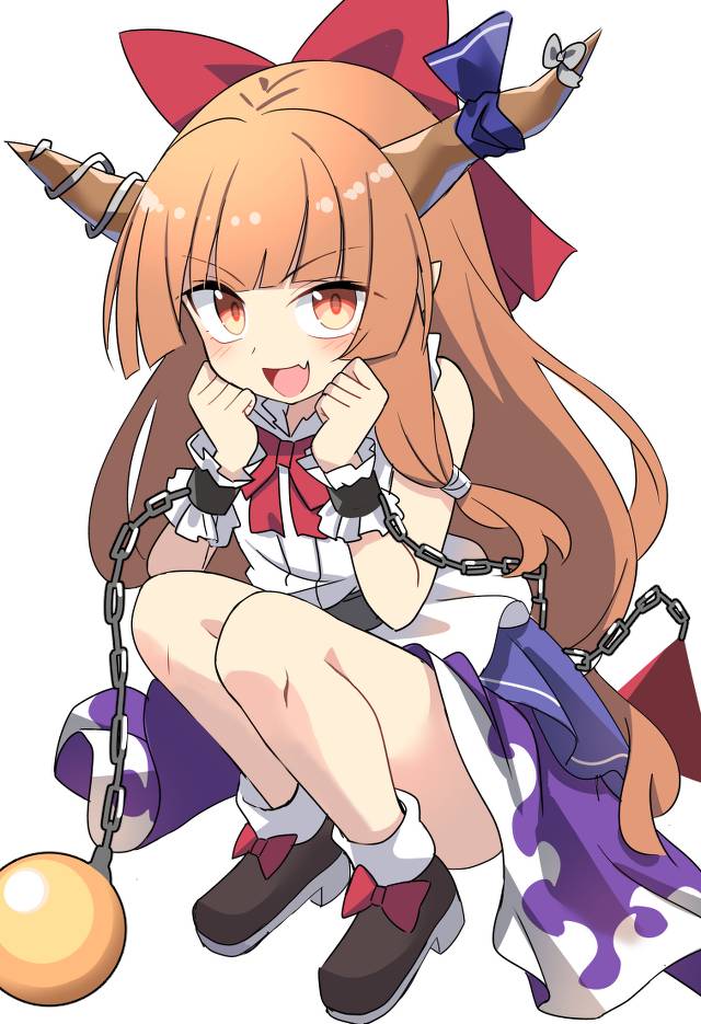 东方Project, 东方, suika ibuki, 鬼族少女, 真空, cute Suika