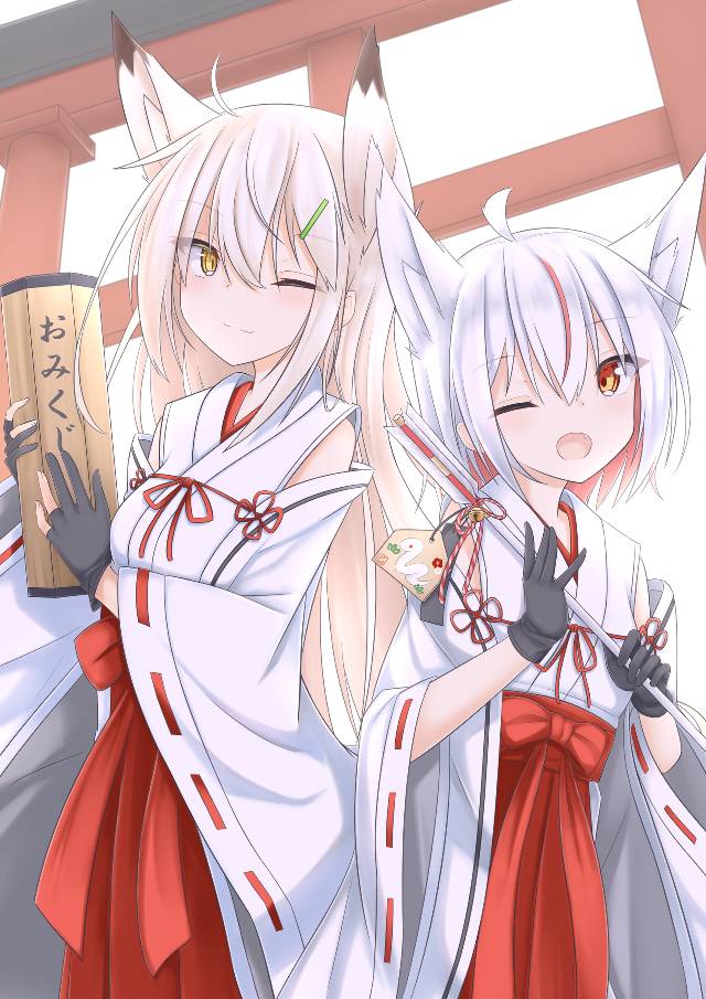 fox ears, 女孩子, 我家孩子, miko