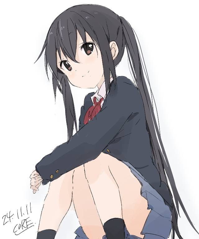 azusa nakano, 轻音少女, uniform, 双马尾, young girl, 生日