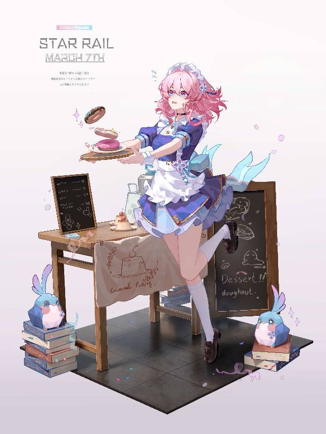 Honkai: Star Rail, 崩坏：星穹铁道, 三月七, March 7th, doujin, 女孩子, 崩坏：星穹铁道500收藏