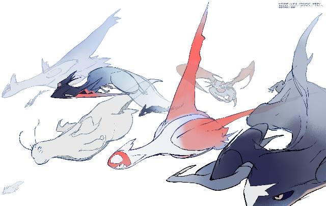 精灵宝可梦, garchomp, latias, Latios, Dragapult, 多龙梅西亚, 快龙, Salamenc, Togekiss