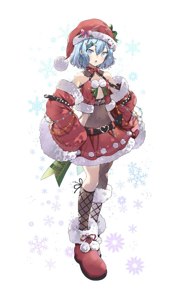 伪娘, female clothing, Santa cosplay