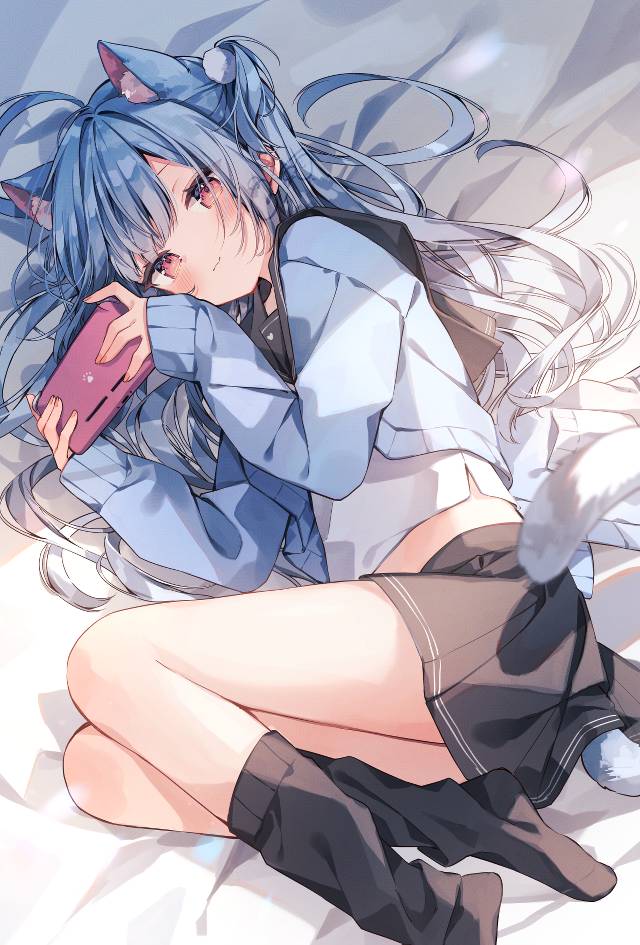 女孩子, 原创, cat ears, 水手服