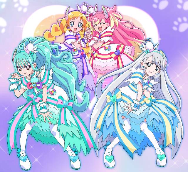 光之美少女, Wonderful光之美少女！, Cure Wonderful, Cure Friendy, Cure Nyammy, Cure Lillian