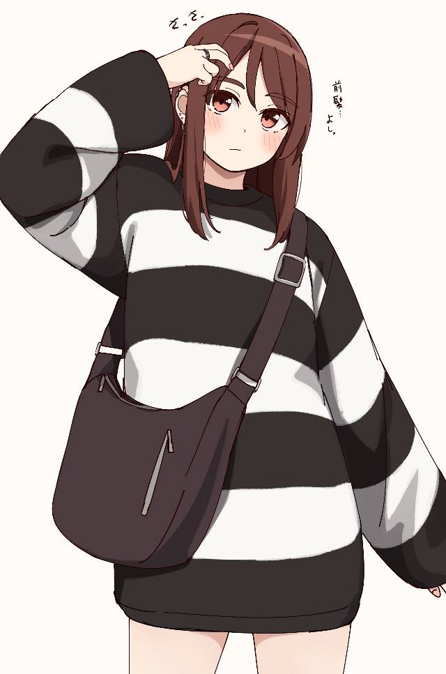 原创, 原创角色, 原创角色, 我家孩子, 女孩子, brown haired bob, casual clothes, Original 500+ bookmarks