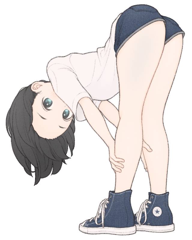 原创, leg, 热裤, 女孩子, shoes without stockings