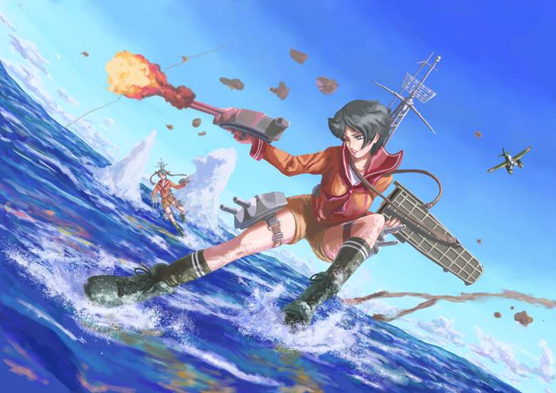 舰C, 舰队collection, Mogami, 战场上的舰娘, Mikuma