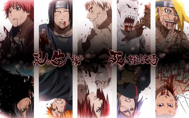 晓, 宇智波带土, 干柿鬼鲛, Konan, kakuzu, uchiha itachi, hidan, Nagato (Naruto), 佩恩（火影忍者）