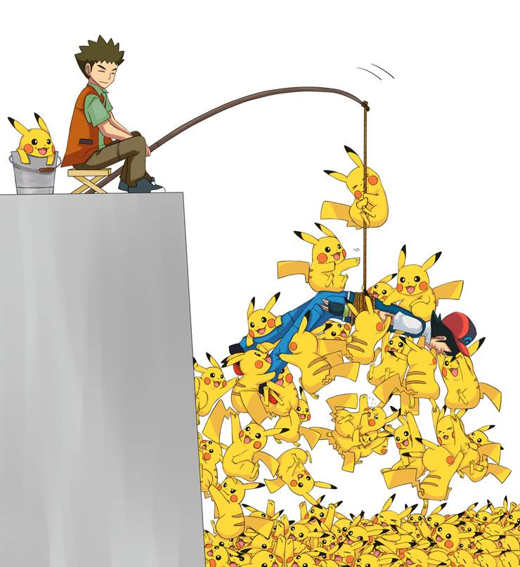 小智, 皮卡丘, 精灵宝可梦, The Spider's Thread, Ash/Pikachu, Pokémon 500+ bookmarks