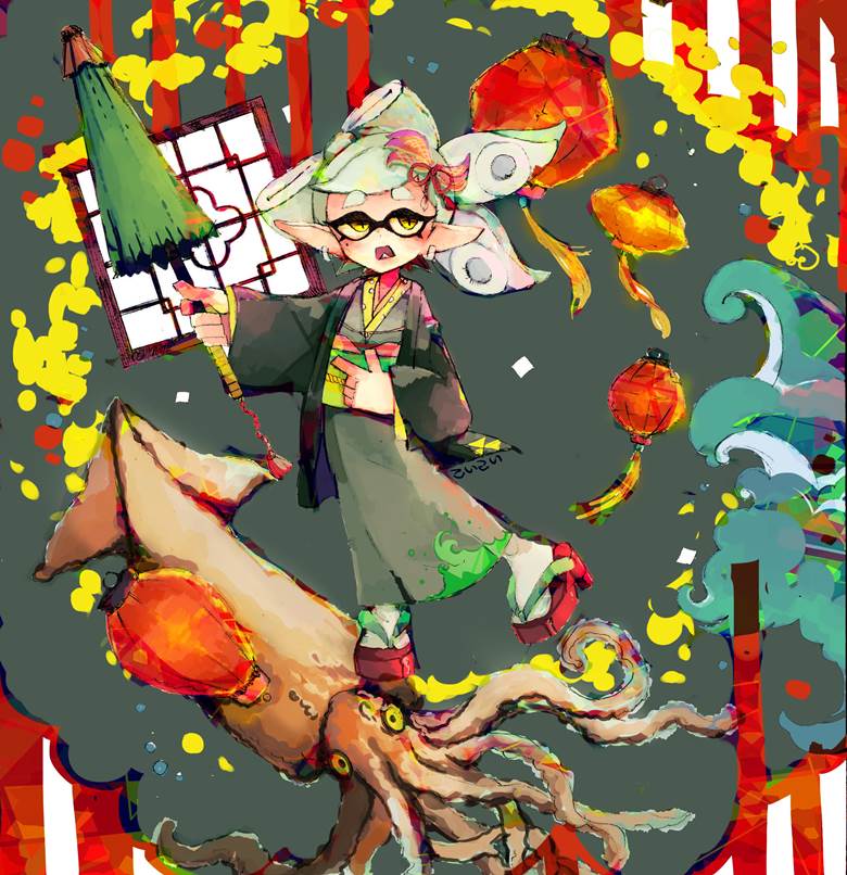 漆弹大作战, 喷射战士2, Squid Sisters, 萤, Splatoon 100+ bookmarks