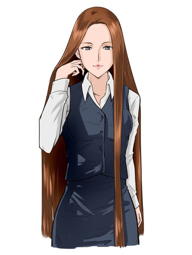 very long hair, 长发, 茶发, hair fetish, long brown hair