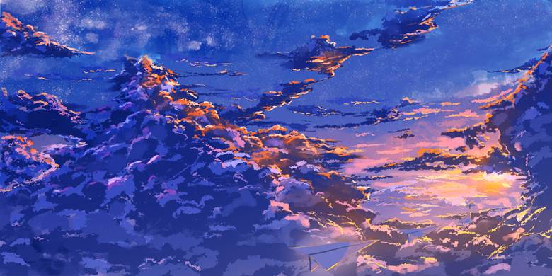 风景, background, illustration, sky, original works