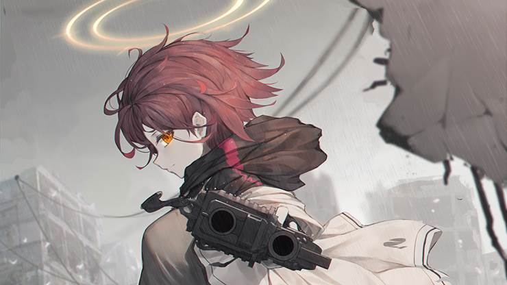 doujin, young girl, Arknights, Powers, 能天使（明日方舟）, 明日方舟, 明日方舟10000收藏