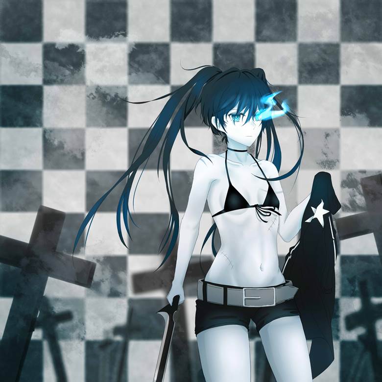 Mato Kuroi, Black★Rock Shooter, 黑岩射手, black and white