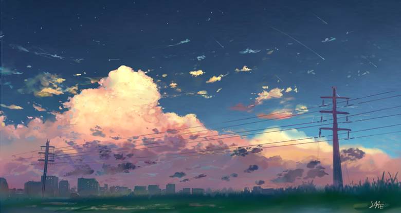 sky, background, 云, original, 夕阳, 风景100收藏