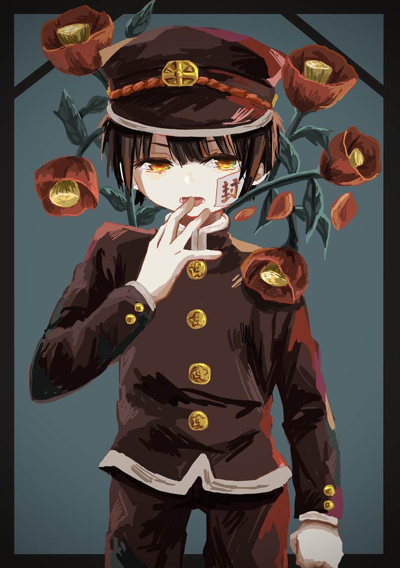 Toilet-bound Hanako-kun, Hanako-kun, camellia, camellia, male school uniform with stand-up collar