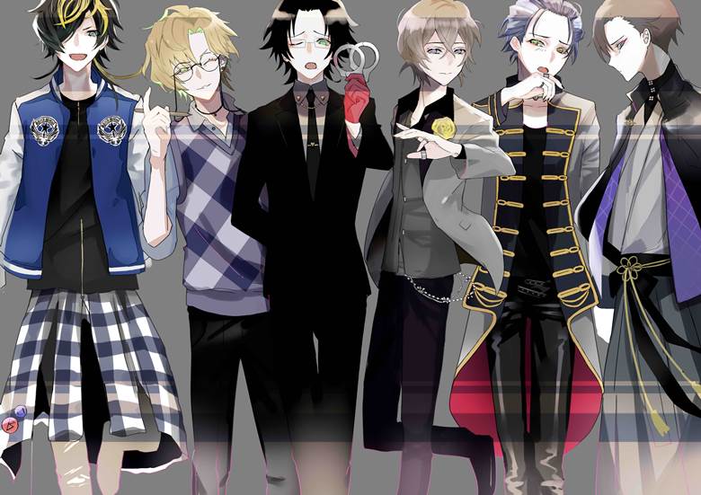 Hypnosis Mic, Jiro Yamada, Jyuto Iruma, Gentaro Yumeno, Hifumi Izanami, Rosho Tsujimori, Jyushi Aimono