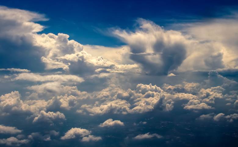 风景, sea of clouds, flying, trip, 积雨云, mysterious, 云, sky