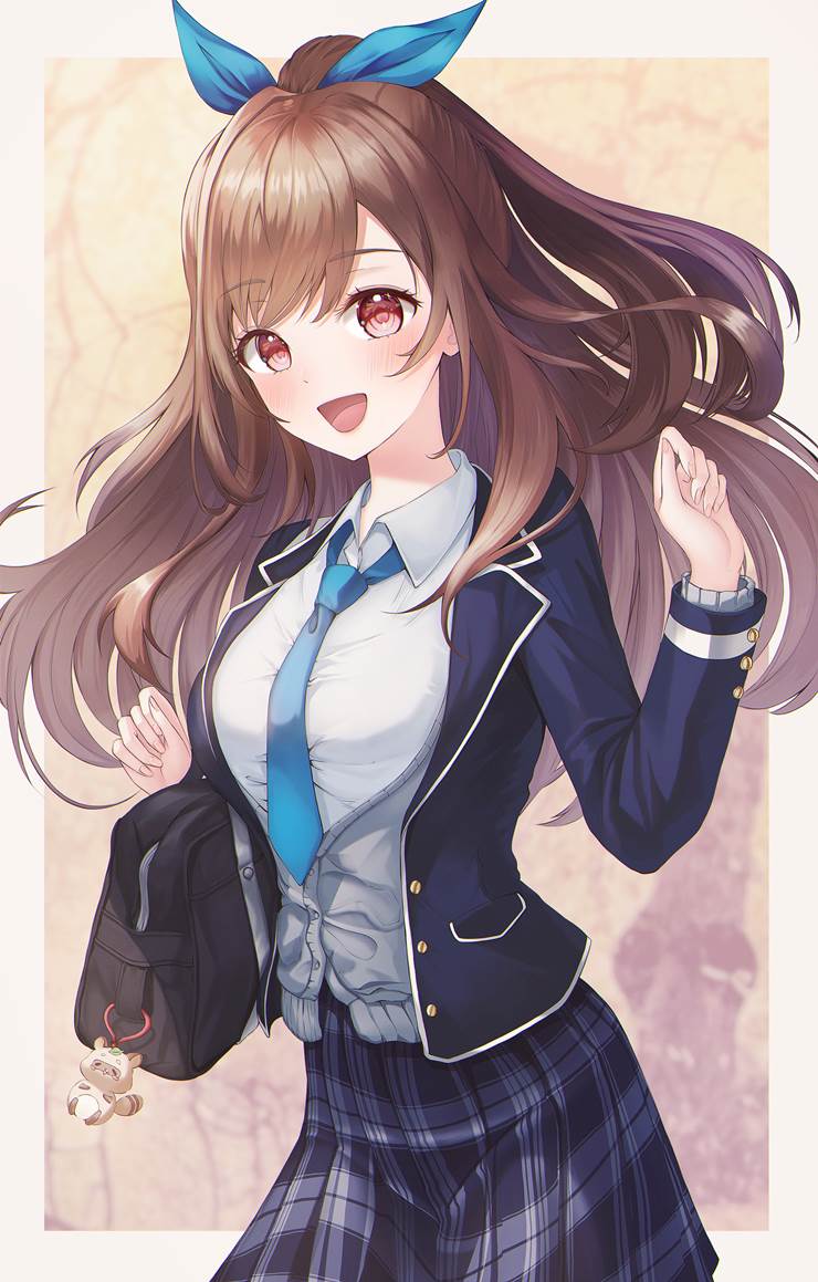 偶像大师 闪耀色彩, 月冈恋钟, ShinyMas, uniform, large breasts, 女孩子