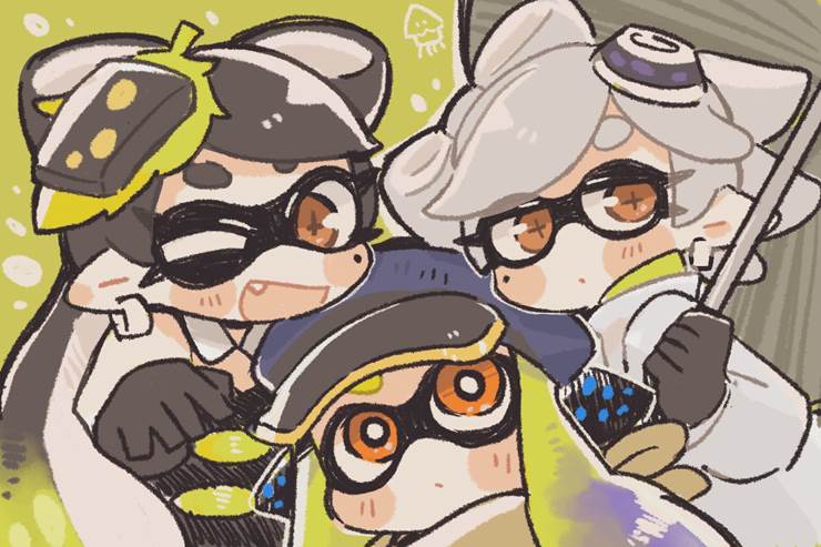 Splatoon 3, Squid Sisters, Agent 3 (Splatoon), Callie (Splatoon), 小萤（喷射战士）, Nintendo, Splatoon 1000+ bookmarks