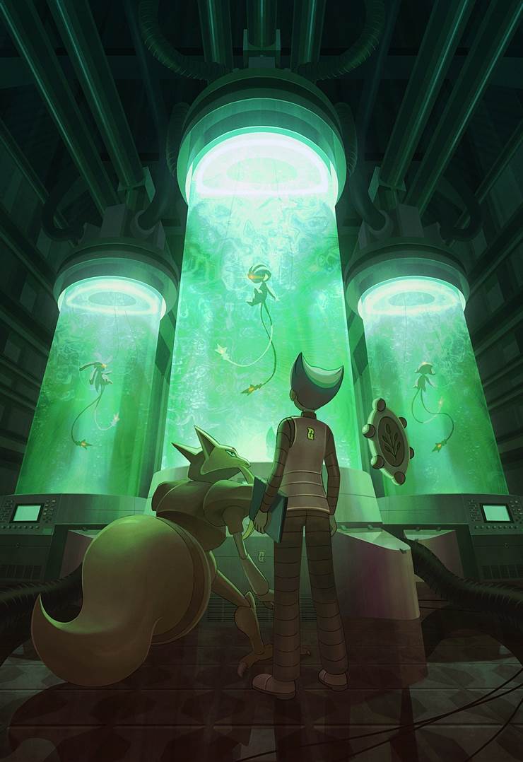 精灵宝可梦, Team Galactic, Saturn (Pokémon), Kadabra, cultivation tank, 玻璃之中